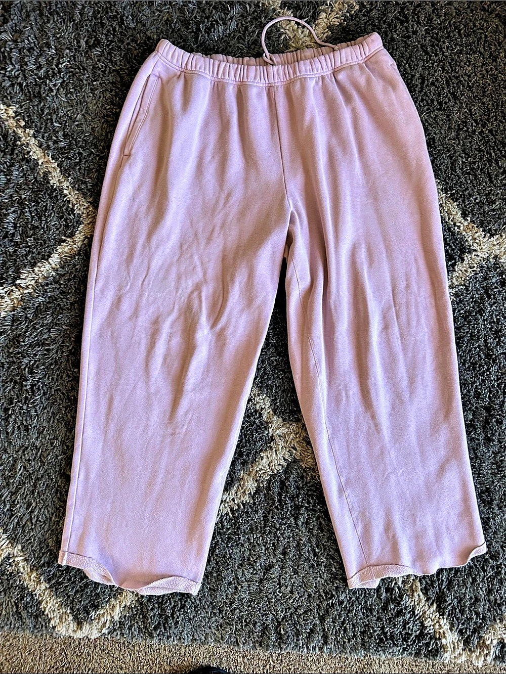 SKIMS Cotton Fleece Classic Straight Leg Pant Pink